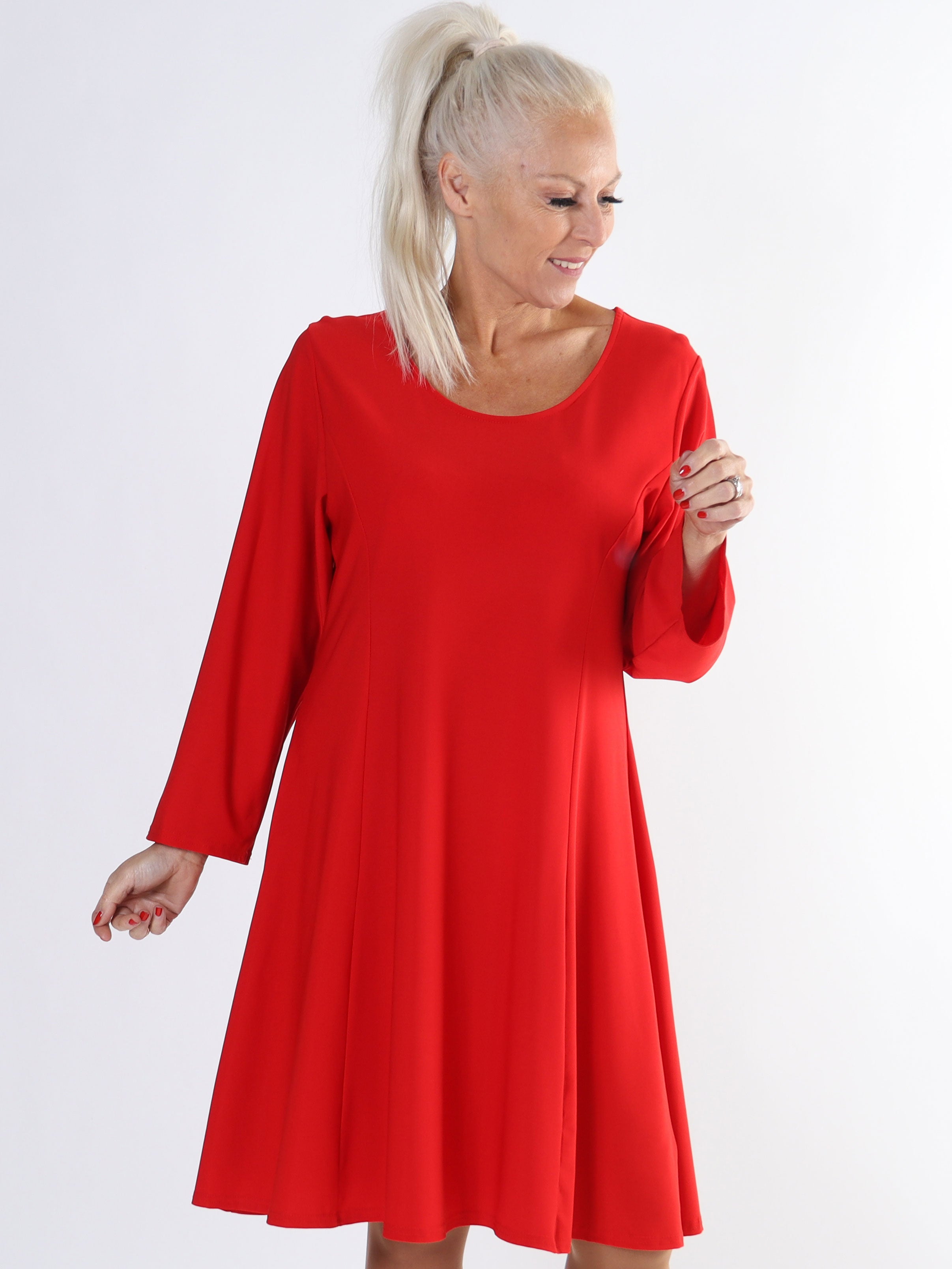 Maj Plain L/S - Klänning med resår i normal storlek